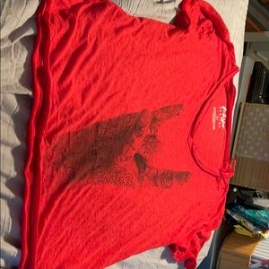 ❤️❤️Red graphic tokyo Darling top❤️❤️